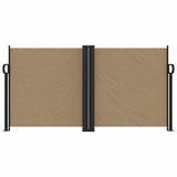 Vidaxx ausziehbarer Windschutz 120x1200 cm Taupe