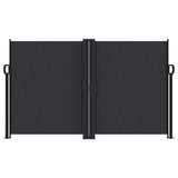 Vidaxx ausziehbarer Windschutz 140x1200 cm schwarz