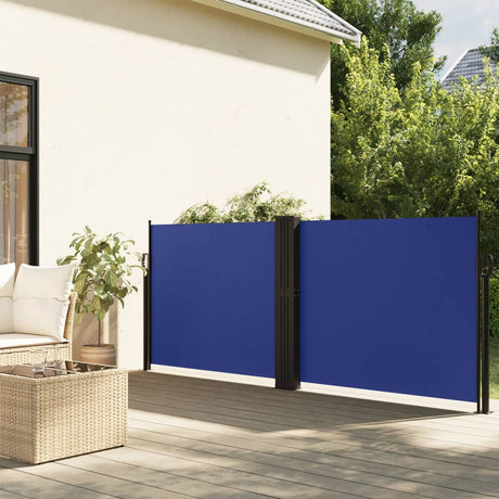 Vidaxx ausziehbarer Windschutz 140x1200 cm blau