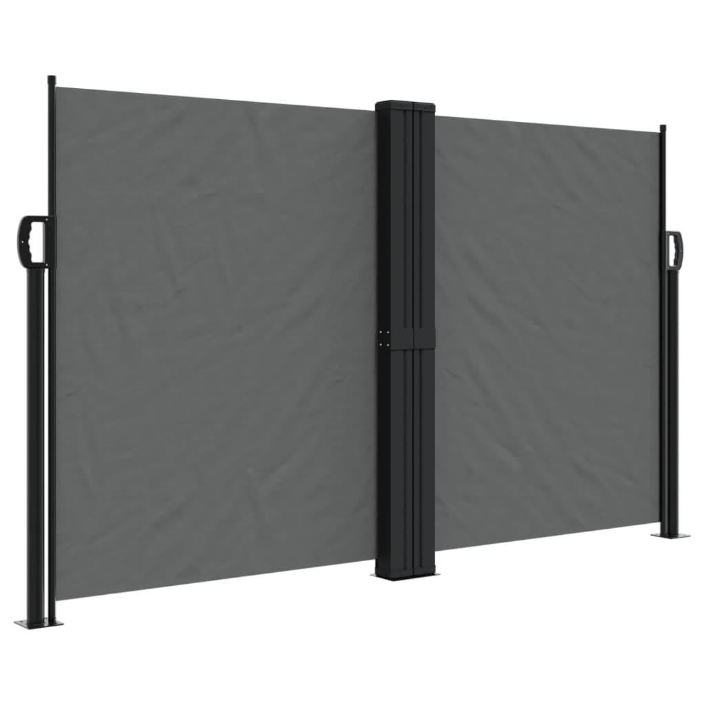Vidaxx ausziehbarer Windschutz 140x1200 cm Anthrazit