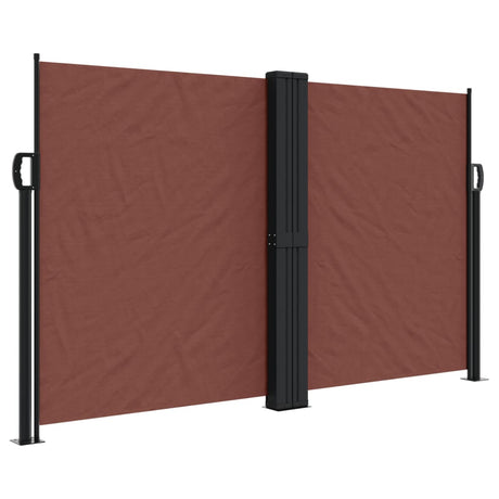 Vidaxx ausziehbarer Windschutz 140x1200 cm braun