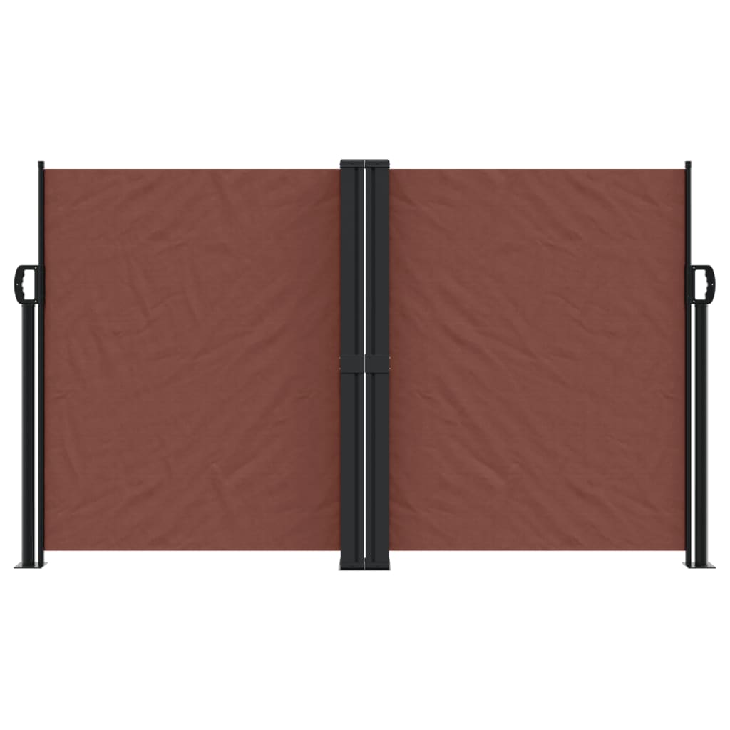 Vidaxx ausziehbarer Windschutz 140x1200 cm braun