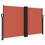 Vidaxx ausziehbarer Windschutz 140x1200 cm terrakottafarben