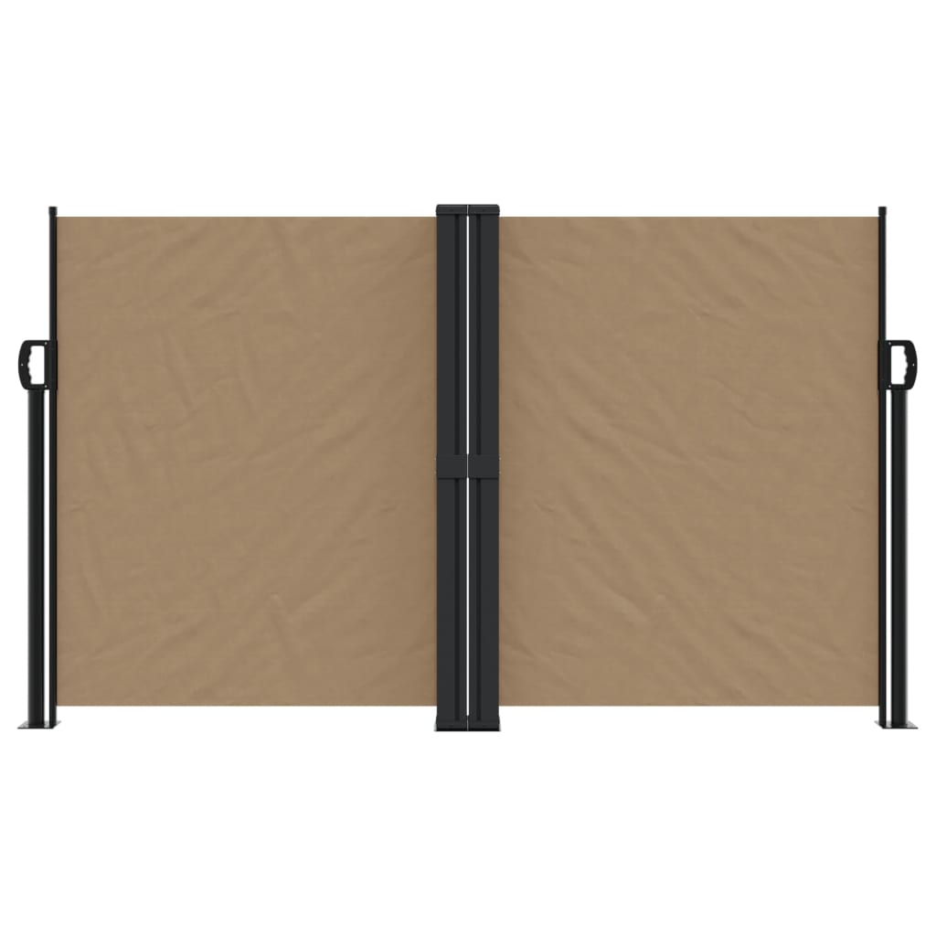 Vidaxx ausziehbarer Windschutz 140x1200 cm Taupe