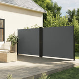 Vidaxx ausziehbarer Windschutz 160x1200 cm Anthrazit