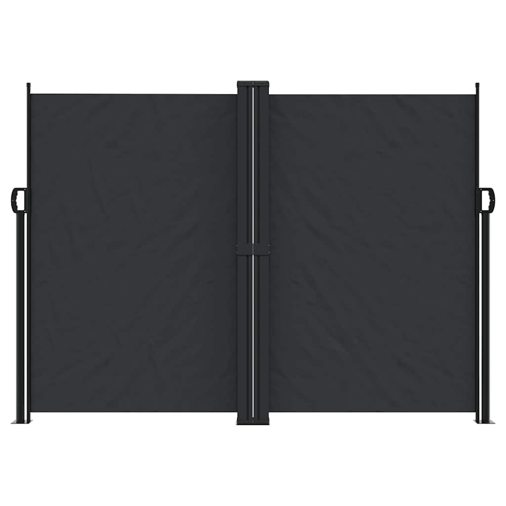Vidaxx ausziehbarer Windschutz 180x1200 cm schwarz