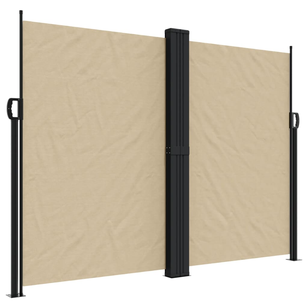 Vidaxx ausziehbarer Windschutz 180x1200 cm beige