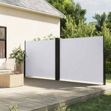 Vidaxx ausziehbarer Windschutz 180x1200 cm weiß