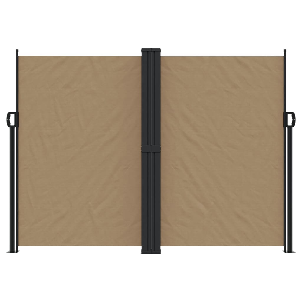 Vidaxx ausziehbarer Windschutz 180x1200 cm Taupe