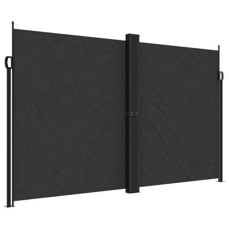 Vidaxx ausziehbarer Gartenschirm 200x1200 cm schwarz