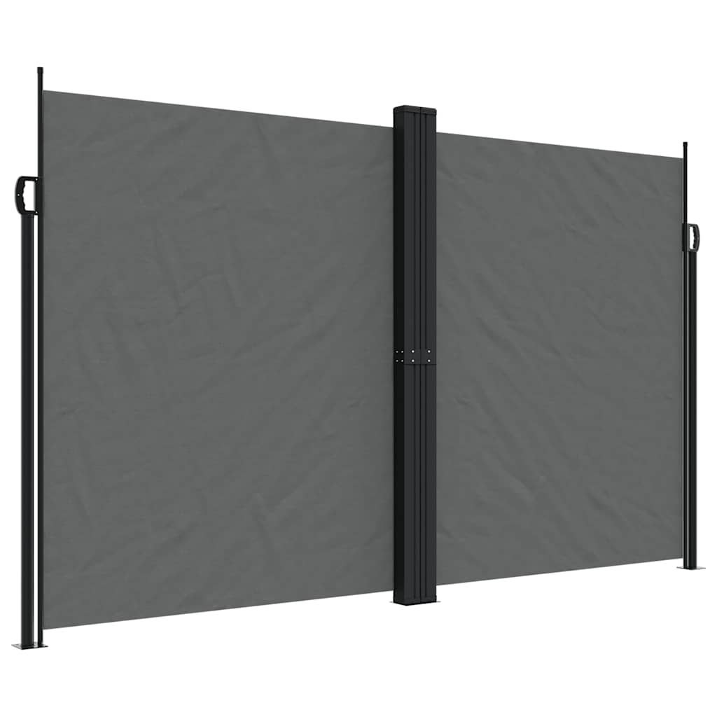 Vidaxx ausziehbarer Gartenschirm 200x1200 cm Anthrazit