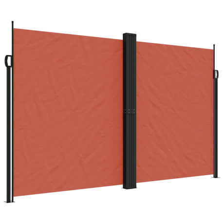 Vidaxx ausziehbarer Windschutz 200x1200 cm terrakottafarben