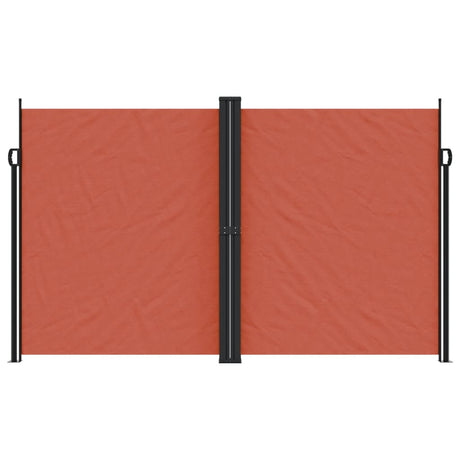 Vidaxx ausziehbarer Windschutz 200x1200 cm terrakottafarben