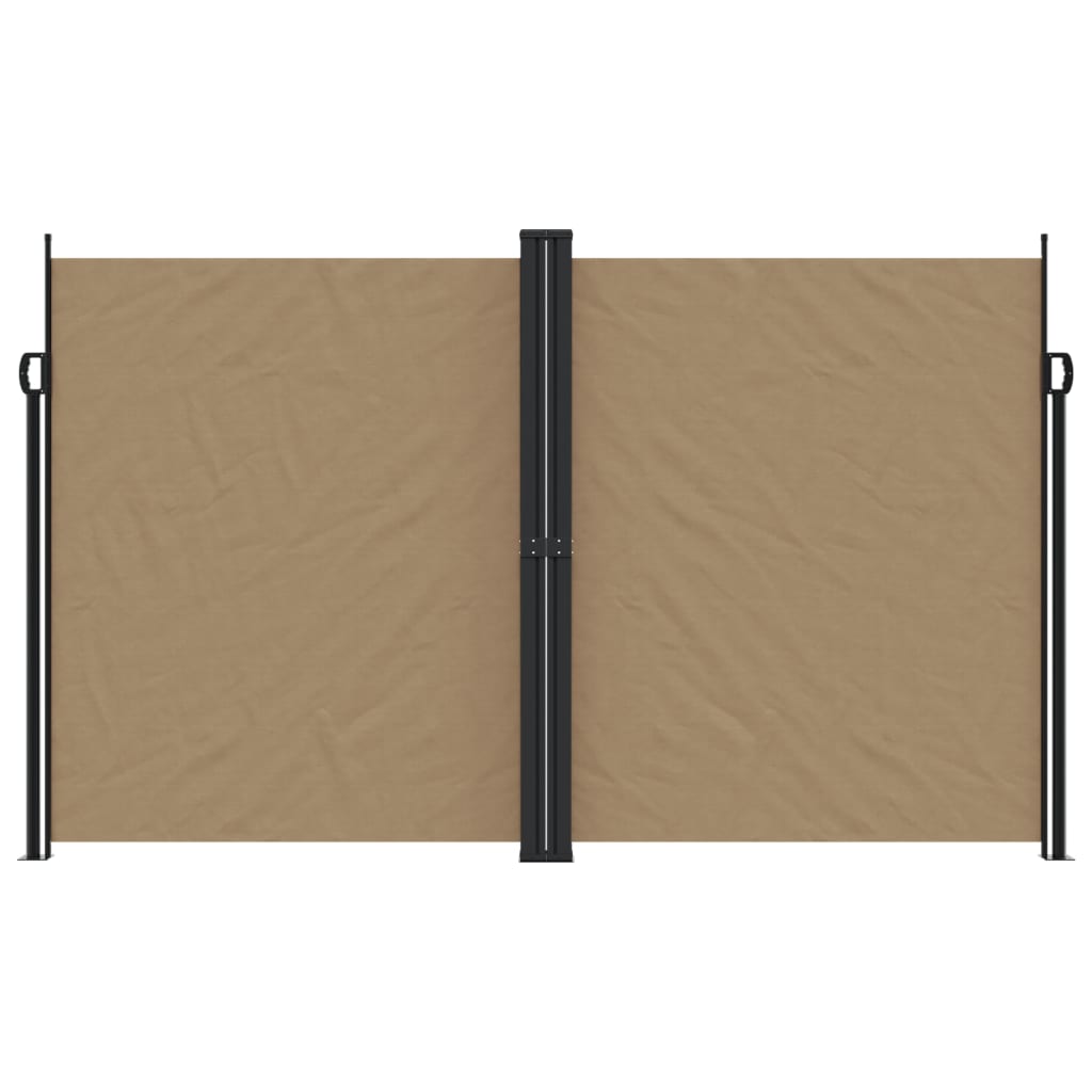Vidaxx ausziehbarer Windschutz 200x1200 cm Taupe