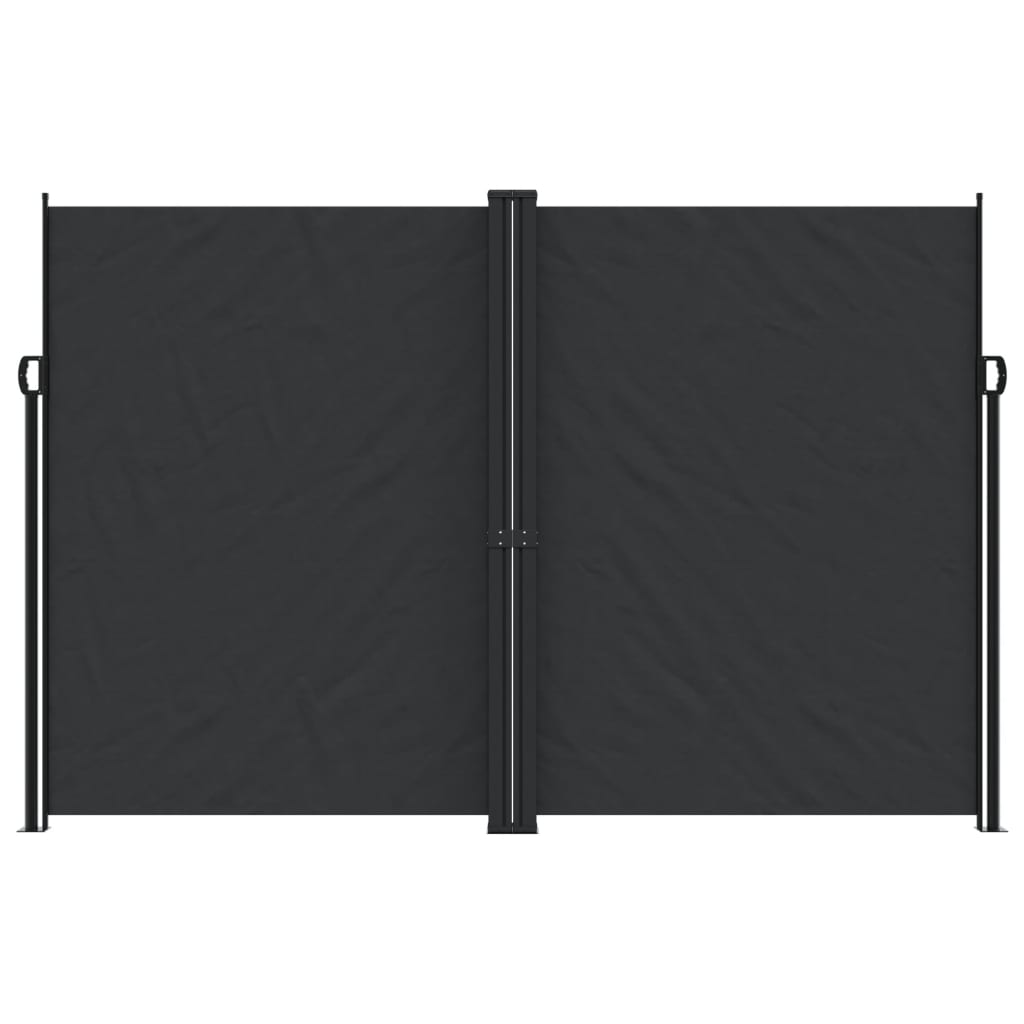 Vidaxx ausziehbarer Gartenschirm 220x1200 cm schwarz