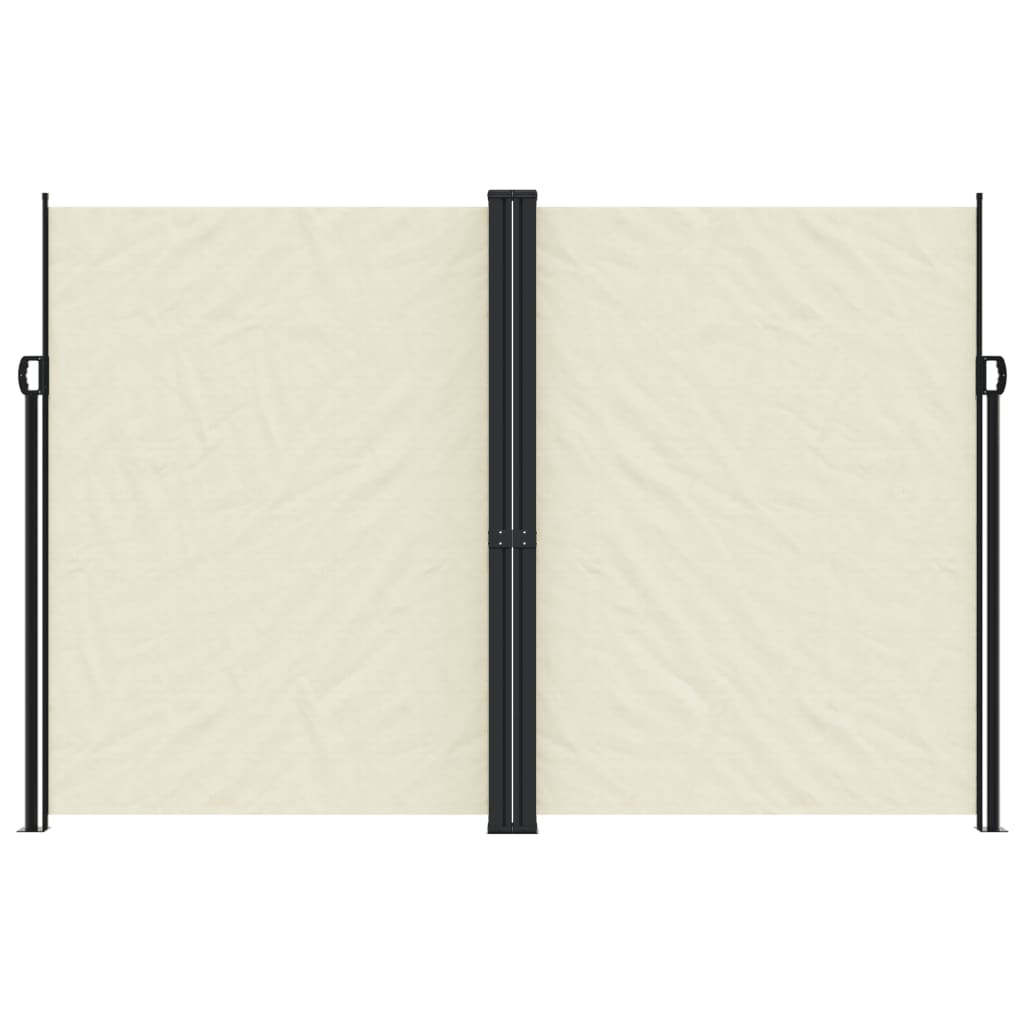 Vidaxx ausziehbarer Gartenschirm 220x1200 cm cremefarben