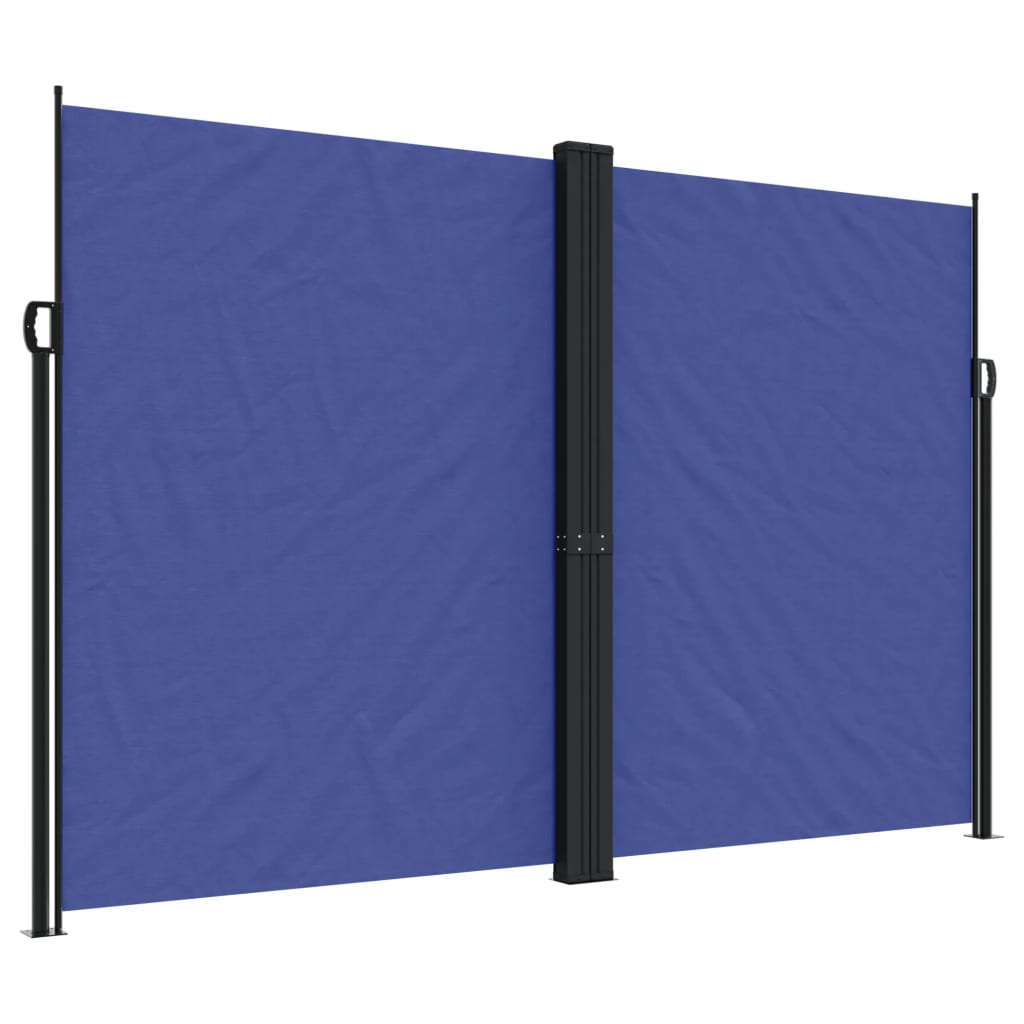 Vidaxx ausziehbarer Gartenschirm 220x1200 cm blau