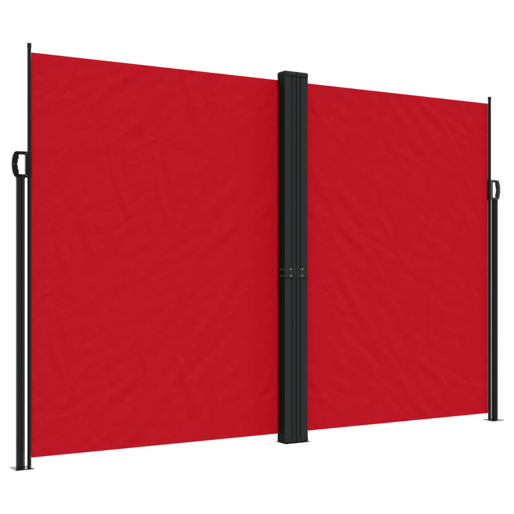 Vidaxx ausziehbarer Gartenschirm 220x1200 cm rot