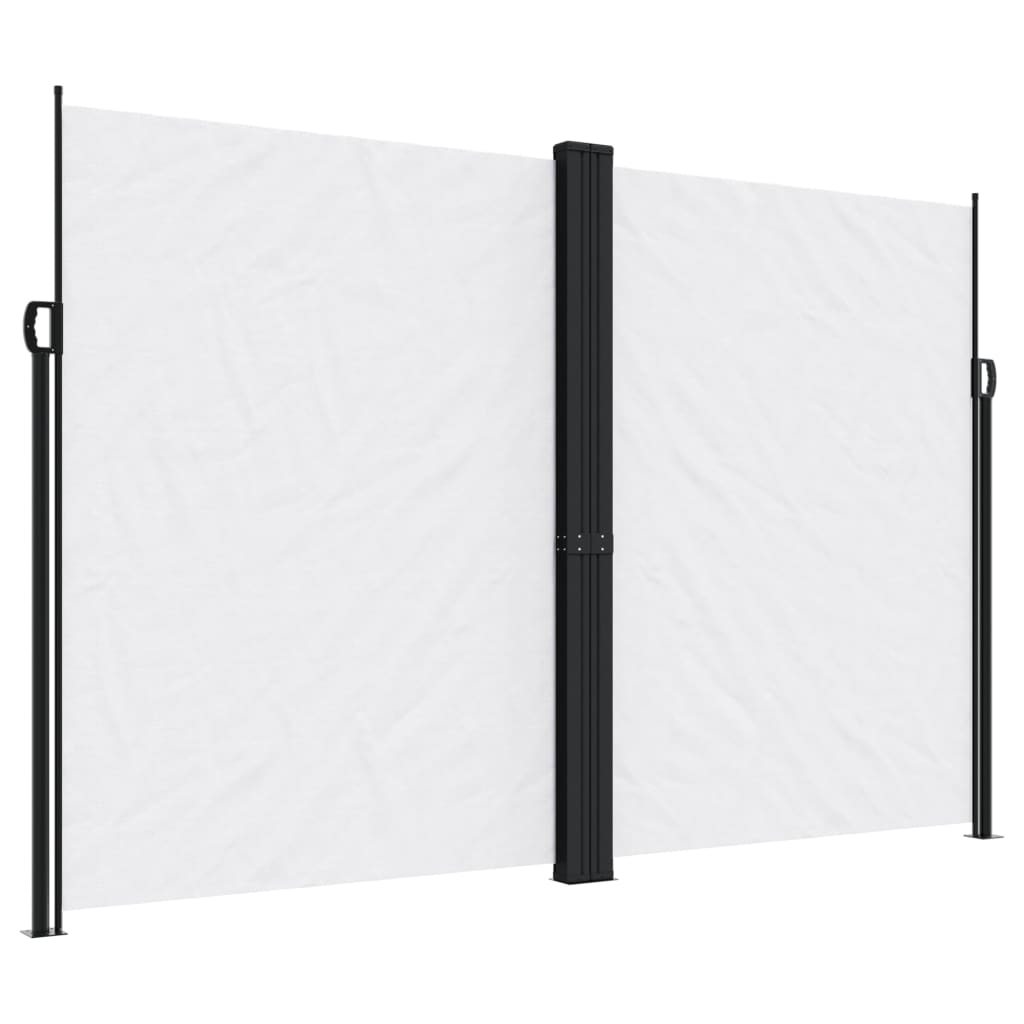 Vidaxx ausziehbarer Windschutz 220x1200 cm weiß