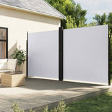Vidaxx ausziehbarer Windschutz 220x1200 cm weiß