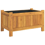 Vidaxx Pflanzgefäß mit Futter 54x31x30 cm aus massivem Akazienholz