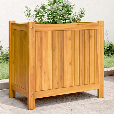 Vidaxx Pflanzgefäß mit Futter 54x31x50 cm aus massivem Akazienholz