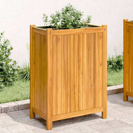 Vidaxx Pflanzgefäß mit Futter 54x31x75 cm aus massivem Akazienholz
