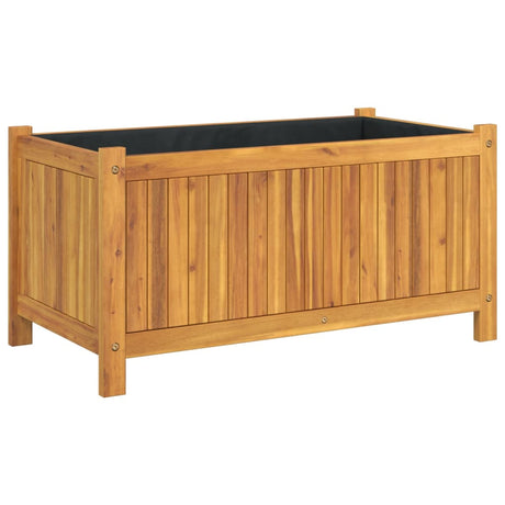 Vidaxx Pflanzgefäß mit Futter 80x42x40 cm aus massivem Akazienholz