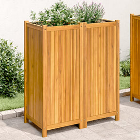 Vidaxx Pflanzgefäß mit Futter 84x42x100 cm aus massivem Akazienholz