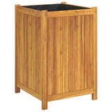 Vidaxx Pflanzgefäß mit Futter 50x50x75 cm aus massivem Akazienholz
