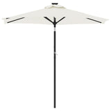 VidaXL Sonnenschirm mit Stahlstange 225x225x212 cm weiß