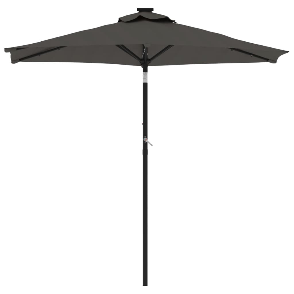 Vidaxx Sonnenschirm mit Stahlmast 225x225x212 cm Anthrazit
