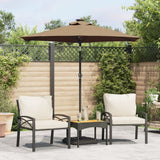 Vidaxx Sonnenschirm mit Stahlmast 225x225x212 cm Taupe