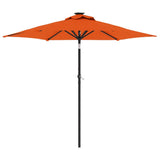 Vidaxx Sonnenschirm mit Stahlstange 225x225x212 cm terrakottafarben