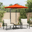 Vidaxx Sonnenschirm mit Stahlstange 225x225x212 cm terrakottafarben