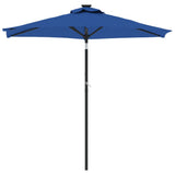 Vidaxx Sonnenschirm mit Stahlmast 225x225x212 cm azurblau