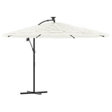 Vidaxx Sonnenschirm mit Stahlmast 269x269x235 cm weiß