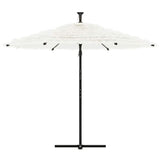 Vidaxx Sonnenschirm mit Stahlmast 269x269x235 cm weiß