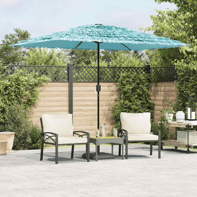 Vidaxx Sonnenschirm mit Stahlmast 300x200x250 cm blau