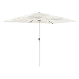 Vidaxx Sonnenschirm mit Stahlmast 300x200x250 cm weiß