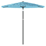 Vidaxx Sonnenschirm mit Stahlmast 223x223x213 cm blau