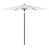 Vidaxx Sonnenschirm mit Stahlmast 268x268x226 cm weiß