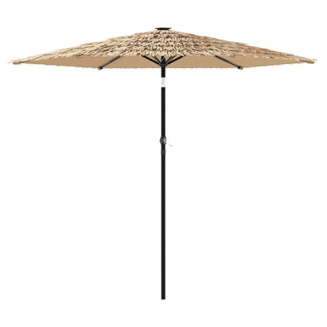 Vidaxx Sonnenschirm mit LEDs und Stahlmast 268x268x226 cm braun