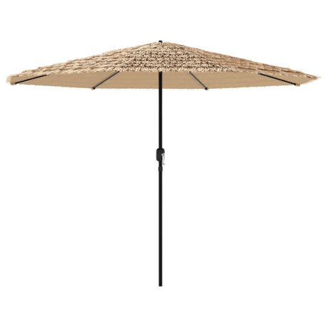VidaXL Sonnenschirm mit LEDs und Stahlmast 324x324x247 cm braun