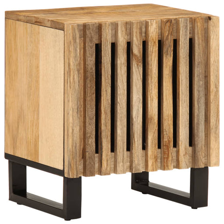 Vidaxl nachtkastje 40x34x46 cm massief ruw mangohout