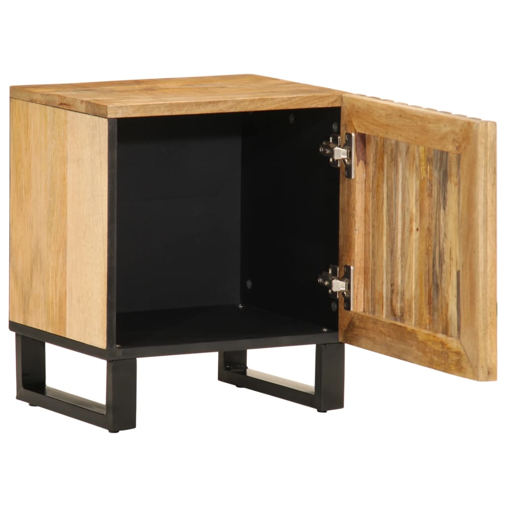 Vidaxl nachtkastjes 2 st 40x34x46 cm massief ruw mangohout
