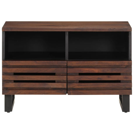 Vidaxl tv-meubel 70x34x46 cm massief mangohout bruin