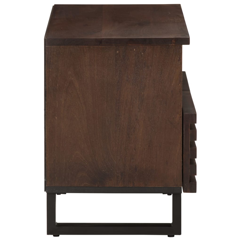 Vidaxl tv-meubel 70x34x46 cm massief mangohout bruin