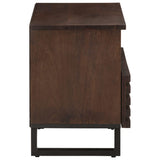 Vidaxl tv-meubel 70x34x46 cm massief mangohout bruin