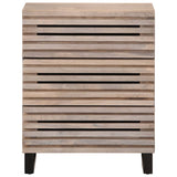 Vidaxl dressoir 60x34x75 cm massief mangohout wit